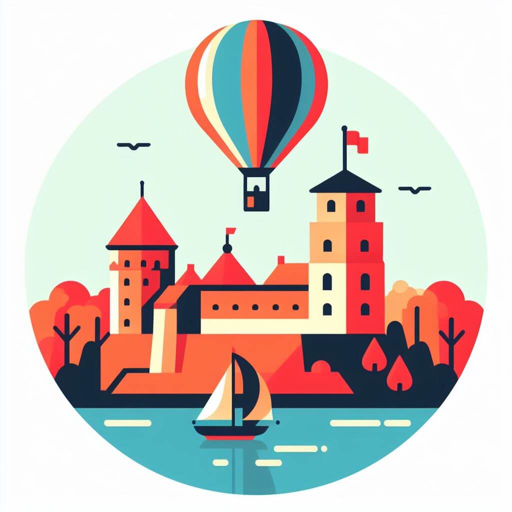 Booking hot air balloon flight in Trakai